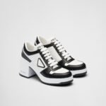 DOWNTOWN LEATHER HIGH HEEL SNEAKERS