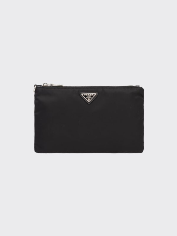 LEATHER AND SAFFIANO POUCH