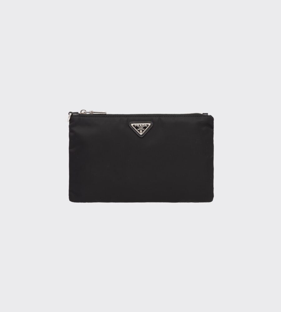LEATHER AND SAFFIANO POUCH