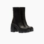 LEATHER PLATFORM BOOTIE