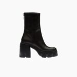 LEATHER PLATFORM BOOTIE