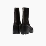 LEATHER PLATFORM BOOTIE