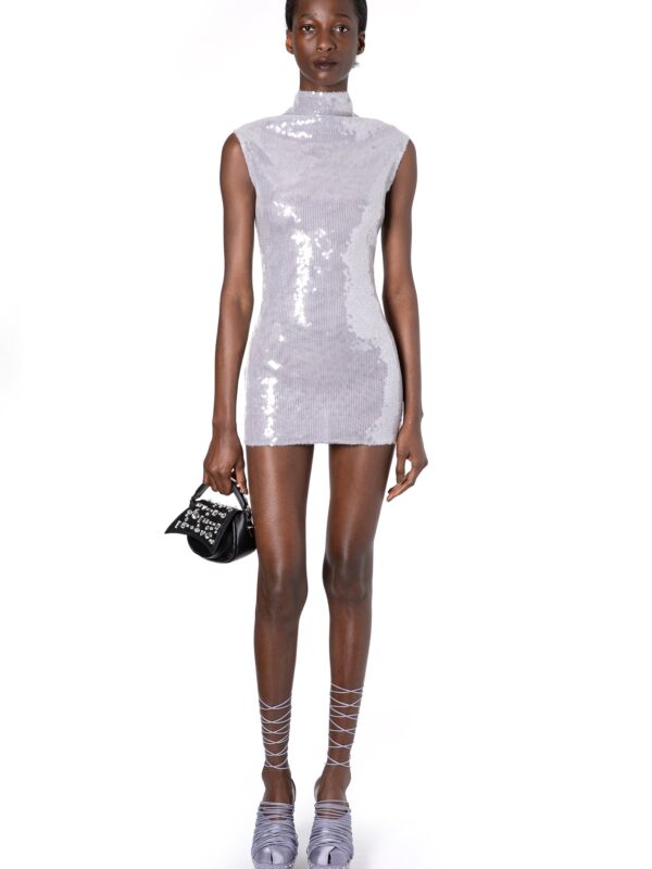 LUNA MINI DRESS IN LAVENDER SEQUIN