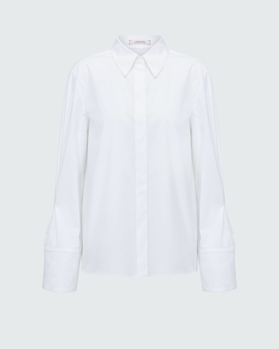 POPLIN POWER BLOUSE
