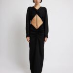 RUCHED DISCONNECT SHIRT DRESS