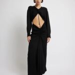 RUCHED DISCONNECT SHIRT DRESS