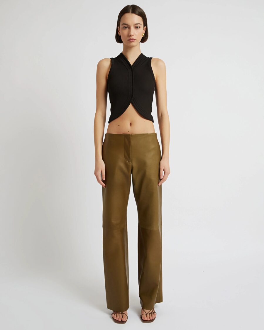 MULTI BIND RIB VEST TOP