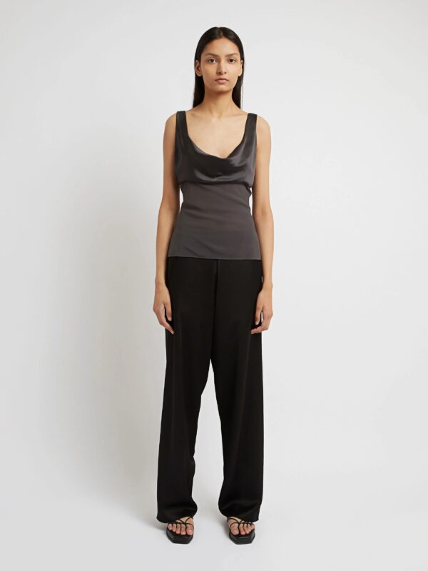 SHEER TORSO COWL TANK