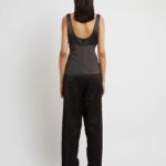 SHEER TORSO COWL TANK