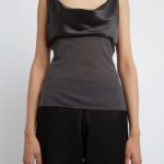 SHEER TORSO COWL TANK