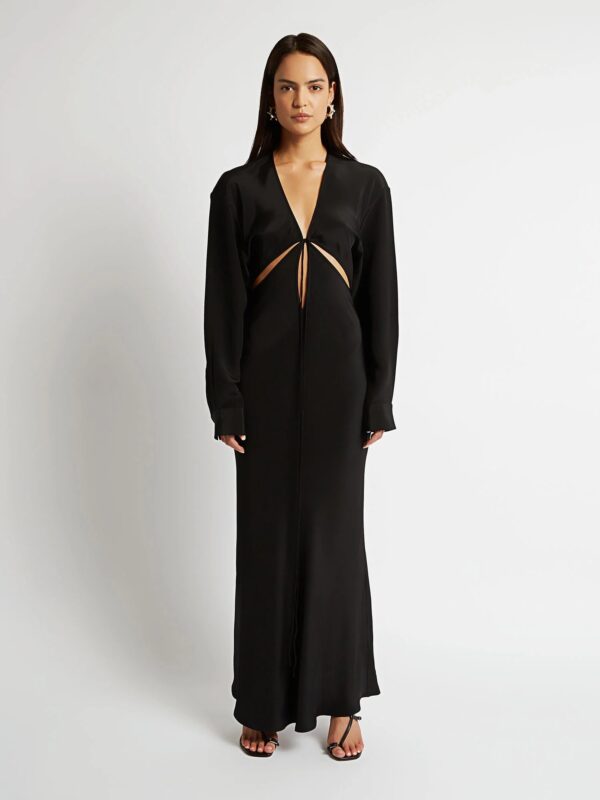 TRIQUETRA FRONT TIE SHIRT DRESS