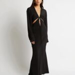 TRIQUETRA FRONT TIE SHIRT DRESS