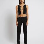 CRYSTAL LATTICE FRONT KNIT TANK