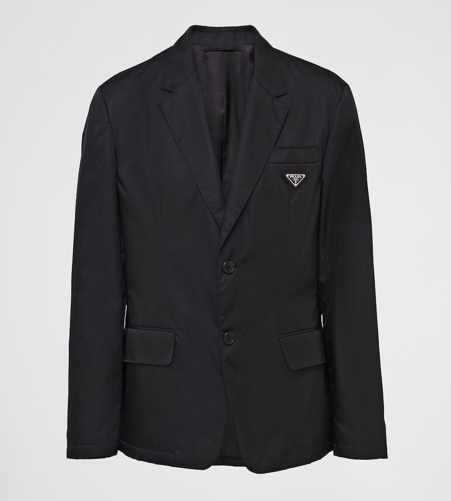 RE-NYLON SINGLE BREASTED BLAZER