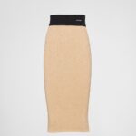 LAMÉ MIDI SKIRT