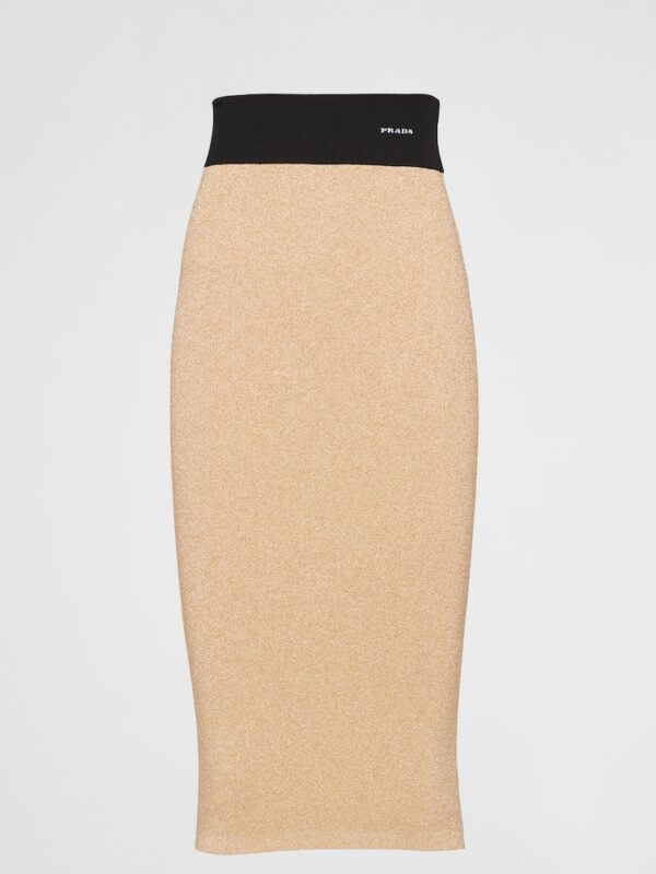 LAMÉ MIDI SKIRT