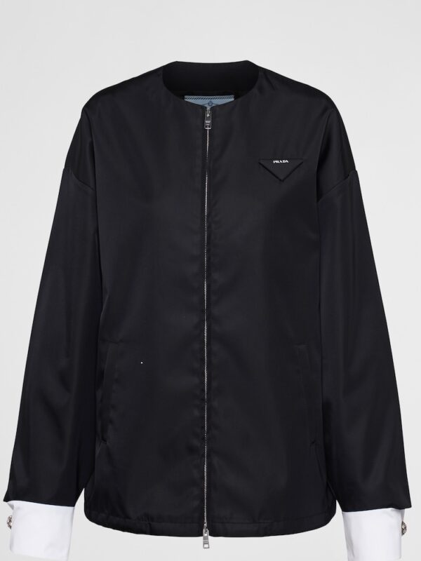 RE-NYLON BLOUSON WITH DETACHABLE CUFFS