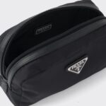 RE-NYLON AND SAFFIANO TRAVEL POUCH