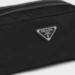 RE-NYLON AND SAFFIANO TRAVEL POUCH