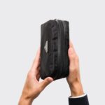 RE-NYLON AND SAFFIANO TRAVEL POUCH