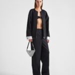 RE-NYLON BLOUSON WITH DETACHABLE CUFFS