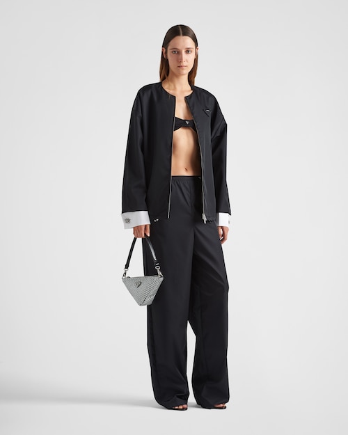 RE-NYLON BLOUSON WITH DETACHABLE CUFFS