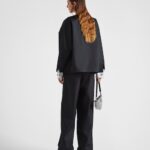 RE-NYLON BLOUSON WITH DETACHABLE CUFFS