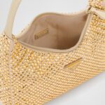 SATIN MINI BAG WITH CRYSTALS
