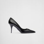 BRUSHED LEATHER 85 PUMPS