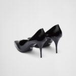 BRUSHED LEATHER 85 PUMPS