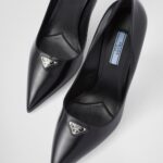 BRUSHED LEATHER 85 PUMPS