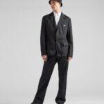RE-NYLON SINGLE BREASTED BLAZER