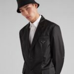 RE-NYLON SINGLE BREASTED BLAZER