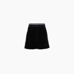 VELVET BERMUDA SHORTS