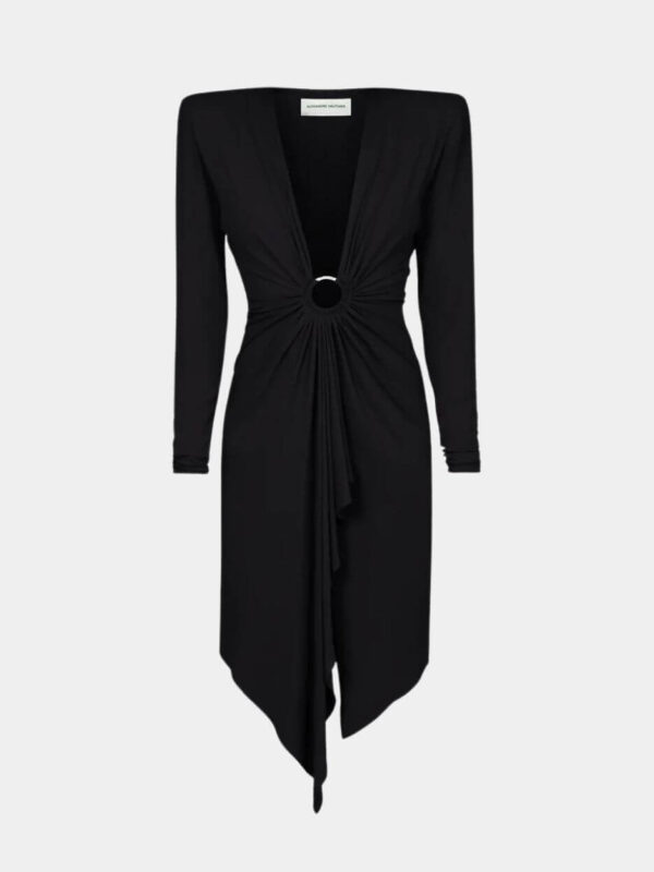 V-NECK MINI DRESS