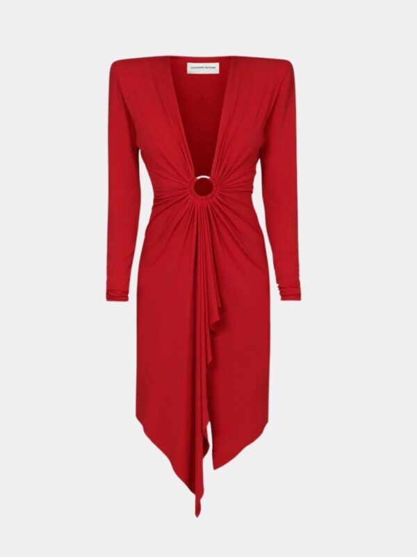 V-NECK MINI DRESS