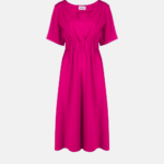 V-NECK SHORT SLEEVE DRESS
