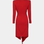 V-NECK MINI DRESS
