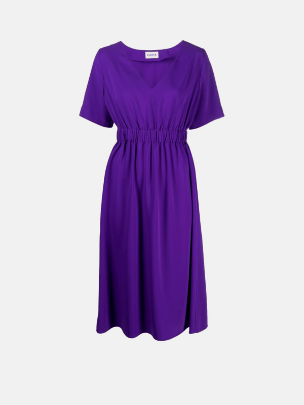 V-NECK SHORT SLEEVE DRESS