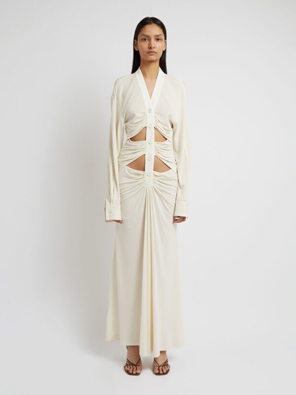 MULTI PANELLED BUTTON DOWN DRESS