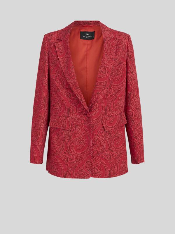 SILK JACKET WITH PAISLEY PATTERNS