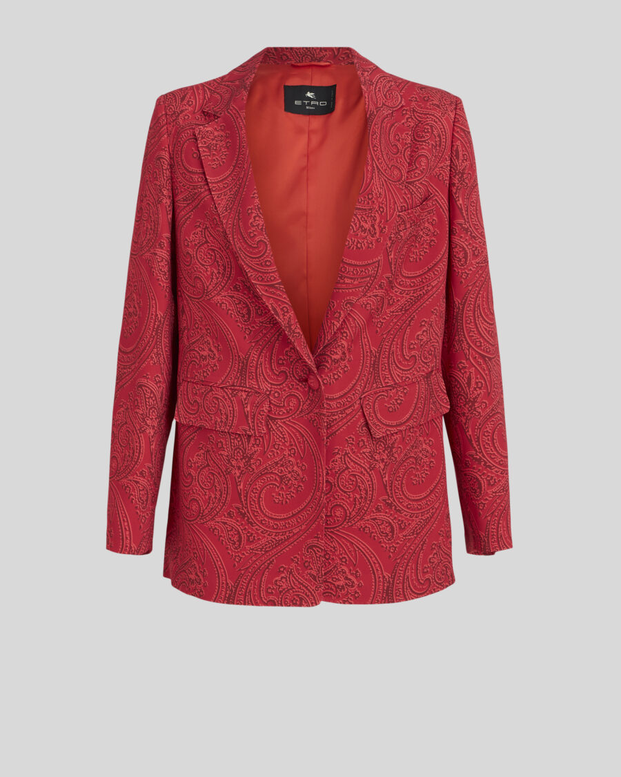 SILK JACKET WITH PAISLEY PATTERNS