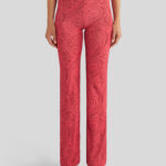 PAISLEY PATTERN FLARED TROUSERS