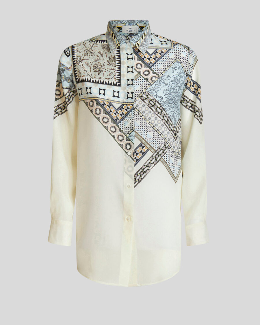 SHIRT WITH PLACED POUCH PRINT