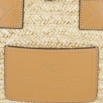 MINI STRAW HANDBAG WITH PAISLEY LINING