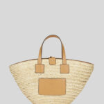 MINI STRAW HANDBAG WITH PAISLEY LINING