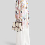 SMALL SHOPPING BAG WITH WOVEN HANDLES