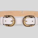 LEATHER BELT DOUBLE BUCKLE