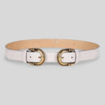 LEATHER BELT DOUBLE BUCKLE