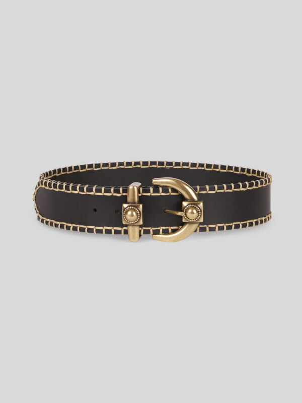 LEATHER EMBROIDERED BELT